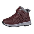 thumbnail image 1 of HBFAGFB Espadrilles pour Femmes Hiver Chaussures Confortables et Chaudes Extérieur Bottes de Neige Coupe-Vent Rouges Taille 39, 1 of 7
