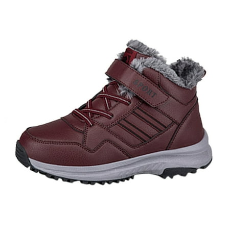 

ZAROYEAX Couples Winter Warm Fashion Casual Shoes Plus Cotton Thickened Cotton Boots for Men and Women New Outdoor Couples Snow Boots