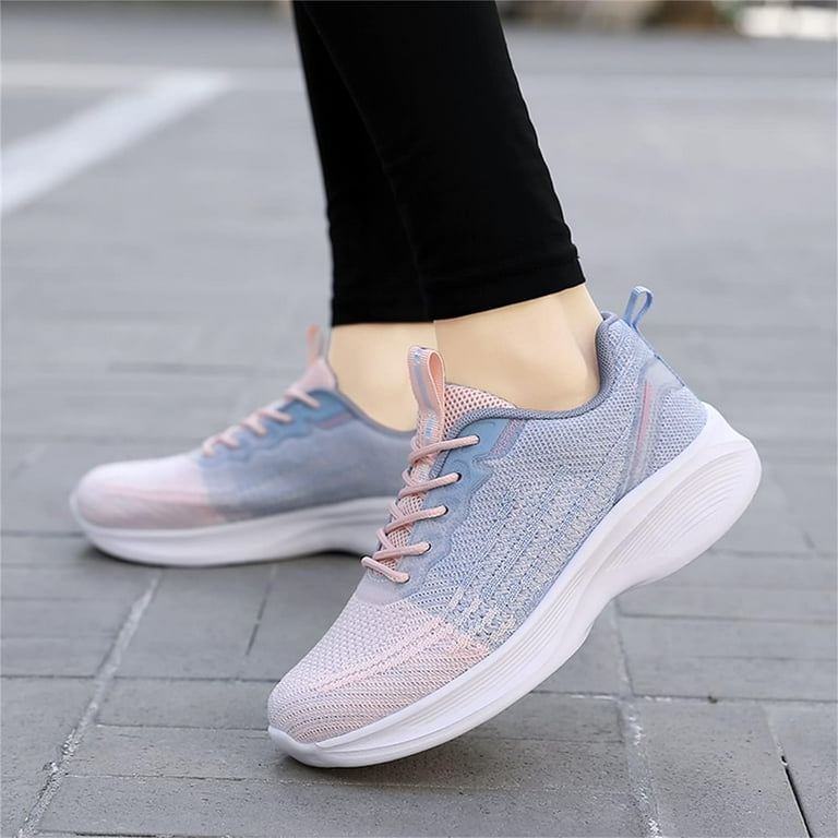 Breathable Sneakers Tennis Shoes With Springs Fashion Spring And