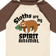 thumbnail image 4 of Inktastic Sloths Are My Spirit Animal with Cute Sloth Illustration Boys or Girls Long Sleeve Baby Bodysuit, 4 of 5
