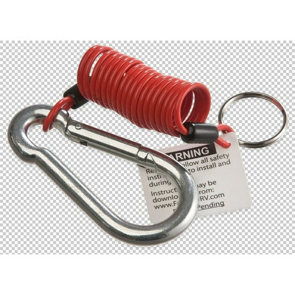 Fastway Trailer Products 80-01-2404 Fas80-01-2404 (Formerly Fas80-01-2140) Zip 4Ft Coiled Breakaway Cable