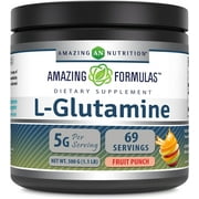 Amazing Formulas L-Glutamine Supplement - 1 Lb - Fruit Punch Flavor