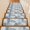 Blue, variant on Navy Grey Palm Leaves Stair Treads Non Slip for Steps Summer Botanical Vintage Tropical Leaf Rustic 4 Pcs Reusable Adhesive Stair Runner Mats for Dogs Elders Carpet Treads Rugs for Staircase 8x30 In