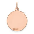 thumbnail image 3 of Finest GoldXRM136-18 14K Rose Gold Plain 0.018 Gauge Circular Engraveable Disc Charm, 3 of 3