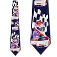 thumbnail image 1 of Auto Racing (Navy) Necktie Mens Tie by Steven Harris, 1 of 3