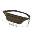 thumbnail image 3 of SIYTUAU Sac Banane en Toile pour Hommes Femmes Décontracté Course Sports de Plein Air Sac de Téléphone avec Sangle Réglable Rangement Spacieux en Toile, 3 of 6