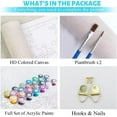 thumbnail image 2 of 4 Paint by Numbers for Kids DIY Paint Set for Girls Boys Adults Beginner Crafts Acrylic Oil Painting by Number Kits Perfect for Gift Decor 20cmx20cm (4PCS-7), 2 of 5