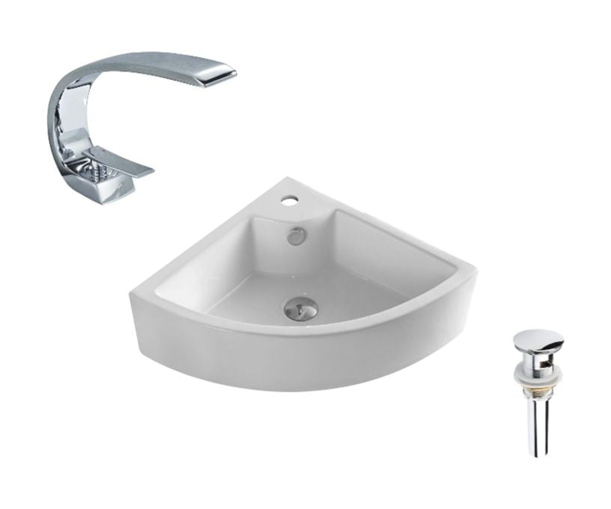 DROP Bath and Kitchen DR091289 Bathroom Vessel Sink Set