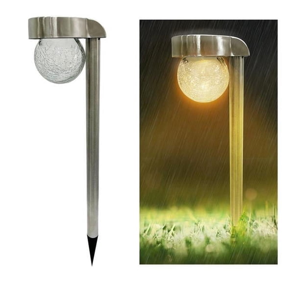 Crosslight Solar Warm White 1.2 V LED Landscape and Walkway Light (Set of 4)