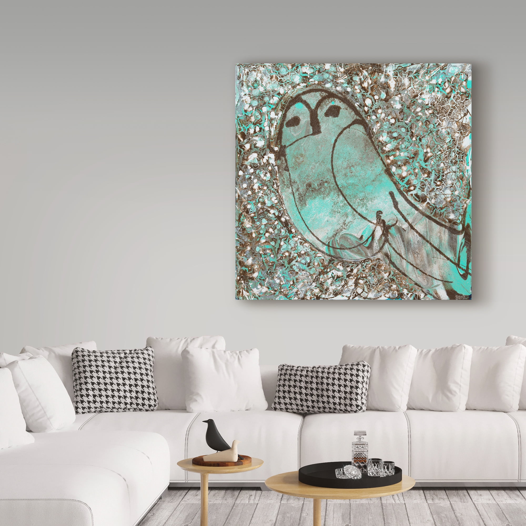 Trademark Fine Art 'Owl III' Canvas Art by Cecile Broz