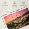 thumbnail image 6 of Elephant Stock New Orleans Cathedral Wall Art - Horizontal Multi Panel Canvas - Living Room Wall Decor - Religion And Spirituality Multi Panel - Orange And Purple Decor - 74" x 48", 6 of 8