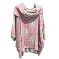 thumbnail image 2 of Women's Solid Color Draped Neck 3/4 Sleeve Comfortable Casual Linen Feel Top – Soft, Lightweight, Stylish, and Durable Polyester Blend with Pockets, 2 of 4