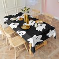 thumbnail image 3 of Halloween Cute Ghosts Pattern Rectangle Tablecloth 60"x120",Waterproof Polyester Rectangle Table Cloth, Wipeable Spillproof Polyester Tablecloth for Dining, Camping, Indoor and Outdoor, 3 of 6