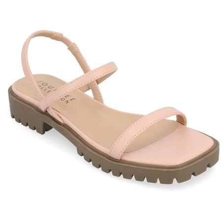 

Journee Collection Womens Nylah Slim Platform Sling Back Sandals