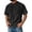 Black, variant on Vintage Crewneck T-shirt for Mens Casual Plain Reglan Short Sleeve Shirts Plus Size Loose Basic Tees with Chest Pockets Comfy Soft Summer Clothes Blue