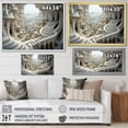 thumbnail image 4 of Designart "Architectural Fantasia Surreal Fractal VII" Landscapes Framed Wall Art Decor - Traditional White Surrealism Landscape Bedroom Framed Canvas Wall Art, 4 of 6