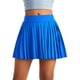 thumbnail image 1 of Falda CRZ YOGA Azul Medio Suave Deportiva Plisada, 1 of 6