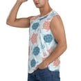 thumbnail image 3 of Lsque Sea Turtle Print Men's Cotton Blend Sleeveless Muscle Shirts (S-3XL)- Moisture Wicking, Odor Protection, UPF 30+,Small, 3 of 8