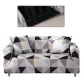 thumbnail image 2 of Smilepp Soft Elastic Universal Sofa Cover Breathable Wear-resistant Printed Slipcover Protector Single Black Gray, 2 of 8