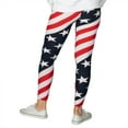 thumbnail image 2 of Women's American Flag Microfiber Leggings, 2 of 2