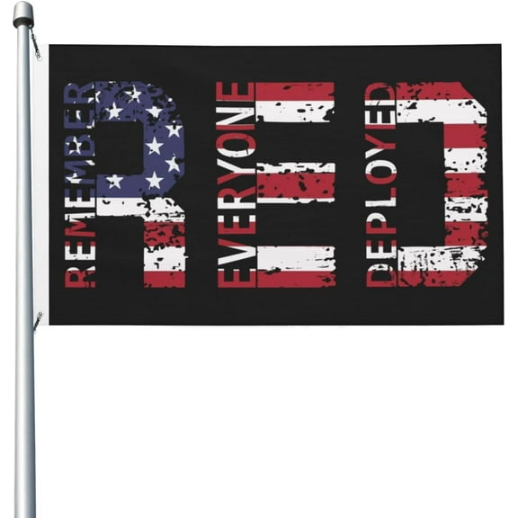 Durable Remember Everyone Deployed Flag Flags For Outside 3x5 Ft Double-Sided Flag Banner Outdoor Yard Decoration 3by5 Flags
