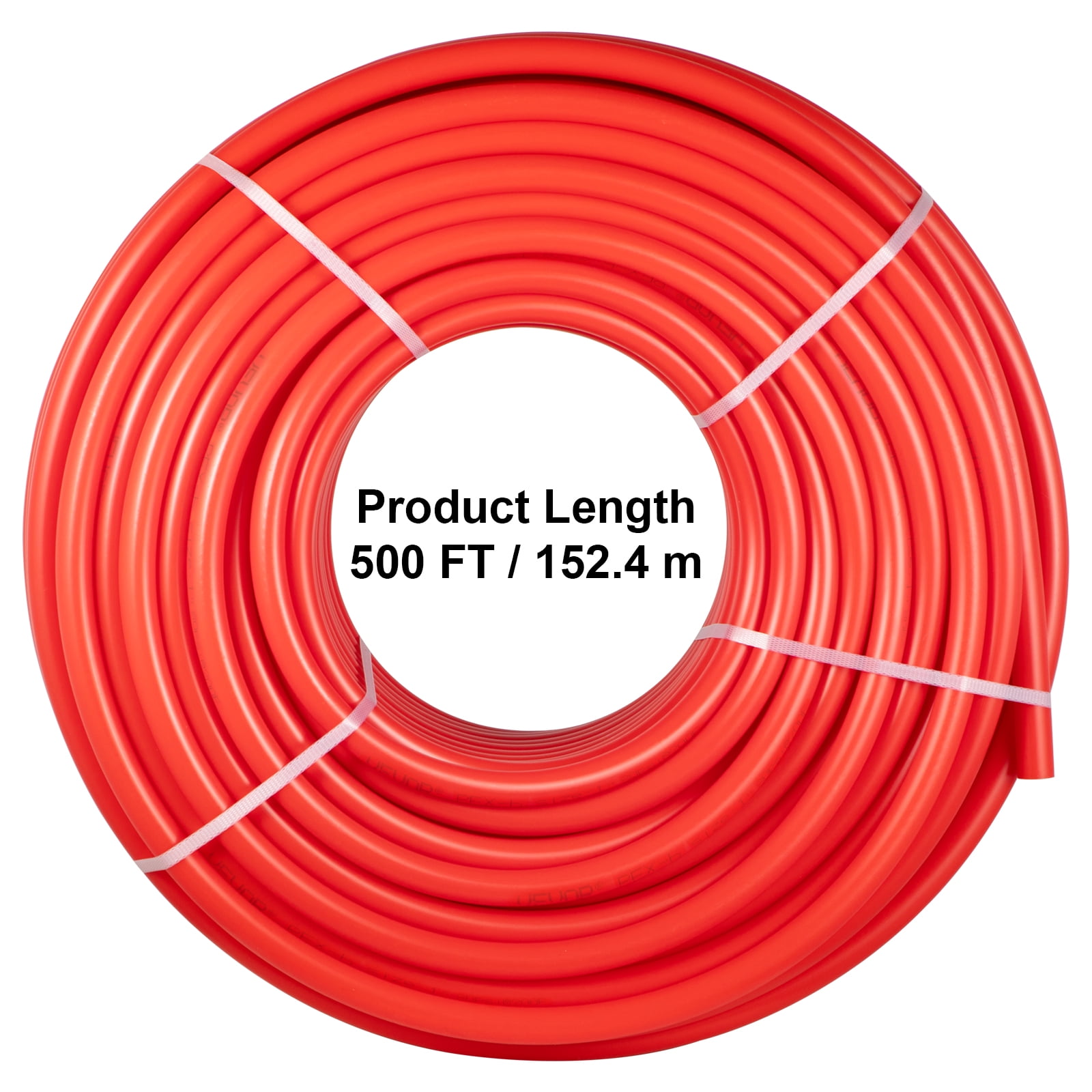 BENTISM PEX Tubing, 1 inch x 500 ft PEX Pipe, Non Oxygen Barrier PEX-B Pipe White, Flexible PEX Water Line for Plumbing, RV Sewer Hose, Radiant Heating