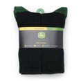 thumbnail image 2 of John Deere Men’s Workwear Crew Socks, 6-Pack, Black, 2 of 5