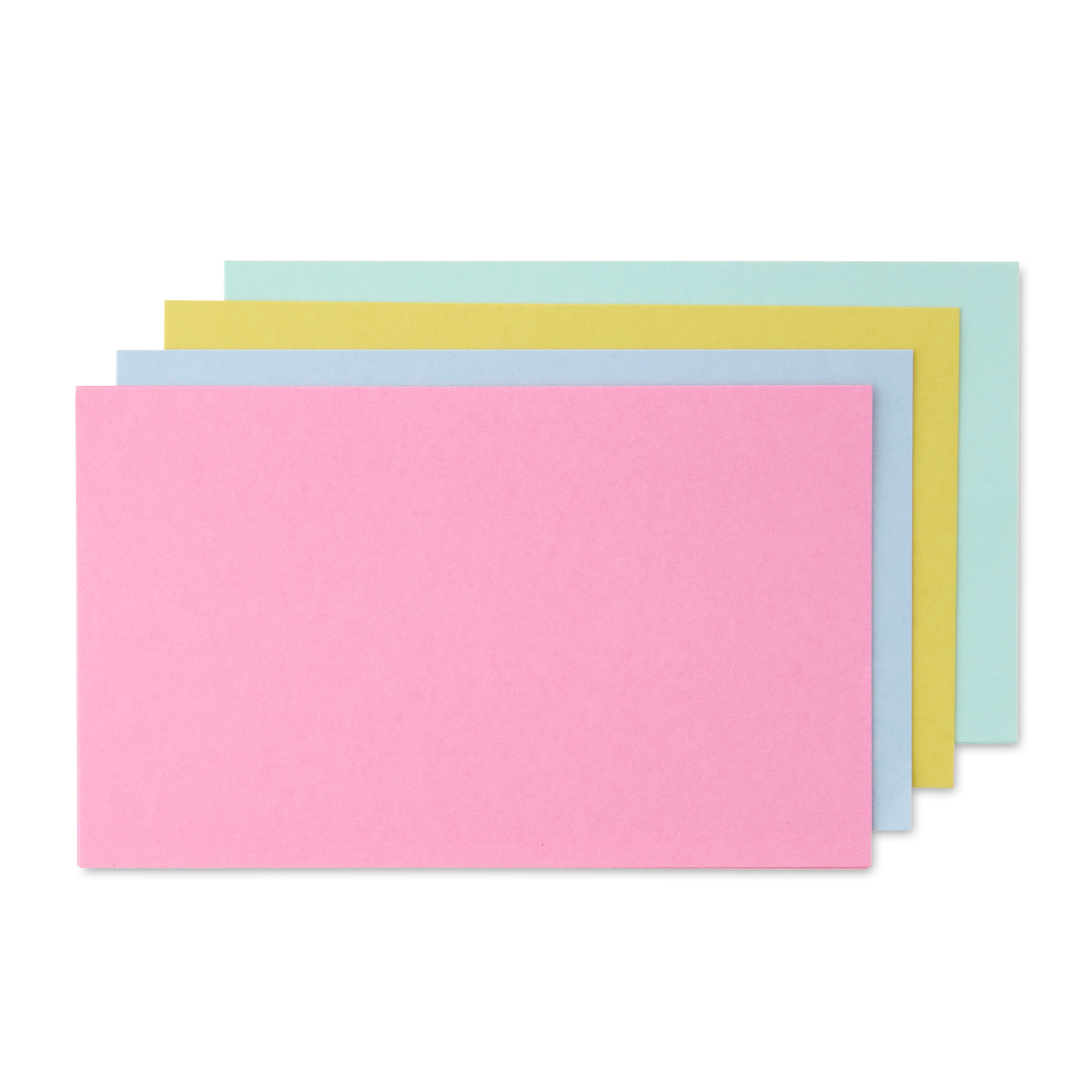 Pen+Gear Blank Index Cards, Pastel Colors, 100 Count, 3" x 5"