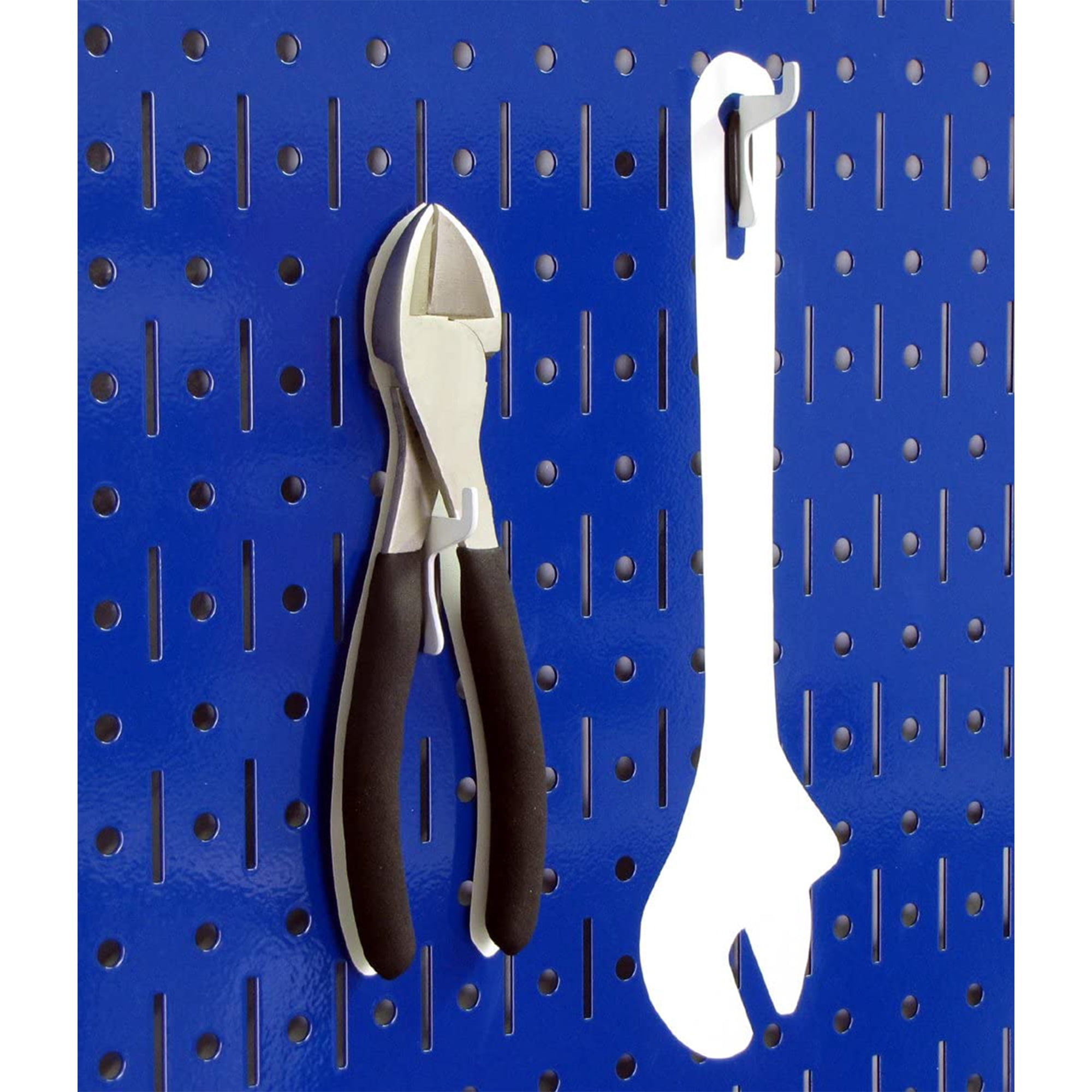 Wall Control 4 Ft Metal Pegboard Standard Tool Organizer for Garage, Blue
