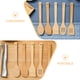 thumbnail image 4 of GOOHOCHY 10 espátulas antiadherentes de bambú: utensilios de cocina, cucharas ranuradas para inauguración de la casa, sartén antiadherente para huevos, tortillas, crepes y filetes., 4 of 8