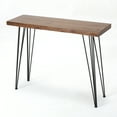 thumbnail image 1 of Christopher Knight Home Chana Industrial Faux Live Edge Rectangular Bar Table, Natural / Black, 1 of 1