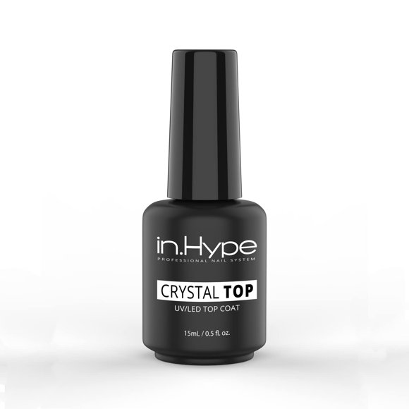 Capa superior de gel IN.HYPE curada con UV/LED (superficie de cristal) con filtro UV