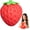 Giant Strawberry, variant on 6in Giant Peach Squishy, Jumbo Big Cute Realistic Peach Stress Ball Soft Squishys Slow Rising Stress Ball for Anxiety Stress Party Favors (Giant Peach)