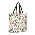thumbnail image 2 of Naloa Cute Flower Tote Bag for Women, Foldable Tote Bag With Zipper, Large Shoulder Bag, Top Handle Handbag for Travel, Work, Shopping, 2 of 9
