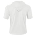 thumbnail image 4 of pstuiky camisetas para hombre, Blusa de manga corta con cuello vuelto, transpirable, con botones y color liso para hombre camisas casuales para hombre s, 4 of 5