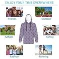 thumbnail image 5 of Lsque Anchors Patten Youth Hoodie Sweatshirt Pullover with Kangaroo Pocket Boys and Girls Hoodie Warm Hoodie for Kids-Large, 5 of 6