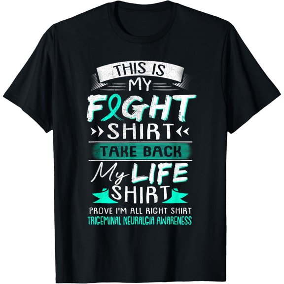Premium Comfort - We Wear Teal Trigeminal Neuralgia Awareness Ribbon Gift T-Shirt