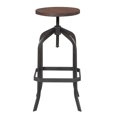 thumbnail image 4 of Picket House Furnishings Tabouret de Bar Sans Dossier Ajustable en Marron, 4 of 12