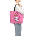 thumbnail image 7 of Lsque Sanrio Pattern Tote Bag for Women, HandBags with Zipper, Large Capacity Casual Shoulder Handbags with Inner Pockets, 7 of 7