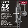Delta 19922ZKSSDDST Ashton Kitchen Faucet, Black Stainless