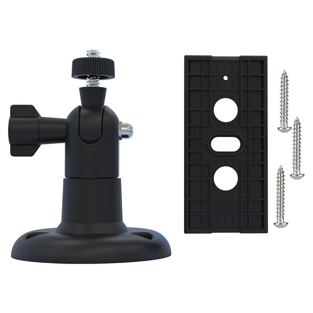 Almencla Outdoor Security Camera Bracket Metal Camera Holder Stand for Outdoor Indoor Black