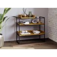 thumbnail image 1 of Premium Console Table for Entryway. Versatile Sofa Table. Stylish and Functional Behind Couch Table. Accent Table Easy to Assemble. Console Table with 2 Storage Shelves. Reclaimed Wood Look, 1 of 4