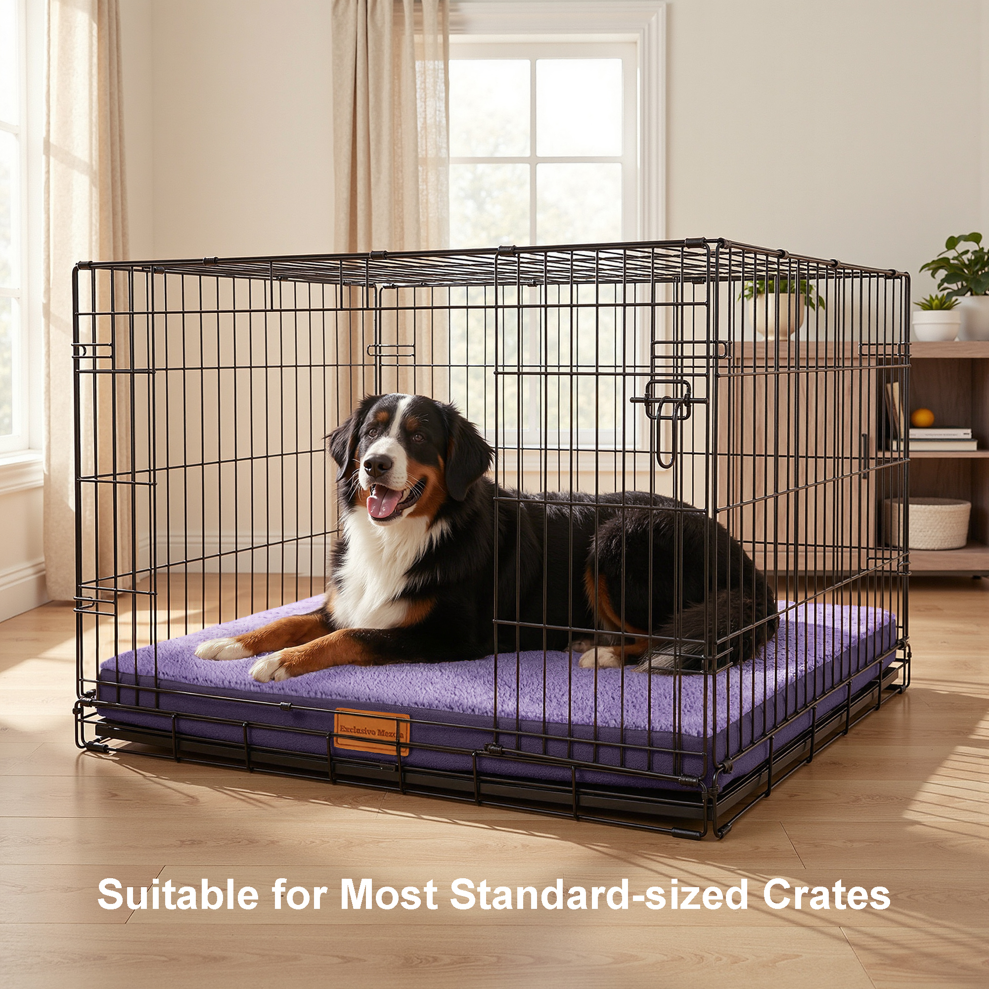 Exclusivo Mezcla Large Orthopedic Dog Bed, 48"x30", Purple photo 7