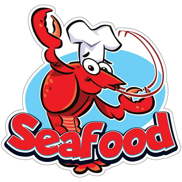 Seafood Decal Concession Stand Food Truck Sticker - Walmart.com 