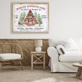 thumbnail image 4 of Stupell Industries Cottage Wonderland Christmas Cabin Gold Floating Frame Canvas Art, 31 x 25, by Creatif Belle, 4 of 8