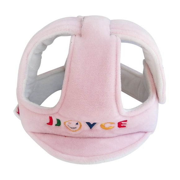 EeaseMX Sombrero de seguridad ajustable para niños pequeños, protección para la cabeza para bebés, protector de cabeza para aprender a caminar (rosa)
