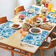 thumbnail image 2 of Pioneer Flower Floral Print Pattern Summer Placemats Table Placemats Set Of 4-Linen Kitchen Washable Placemats Table Mats 12x18 Inch Non-Slip Heat Resistant, 2 of 6