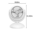 thumbnail image 3 of Bedroom Fan 12 Inch, 25ft Airflow Quiet Table Fan, 4 Speeds Air Circulator for Whole Room, Desktop Fan for Home, Office & Kitchen, 3 of 9