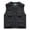 #113-Black, variant on Mens Senior Zip Utility Solid Vest Multiple Pockets Sleeveless Outdoor Jacket Top Khaki L Gifts for Father