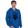 thumbnail image 5 of Diamond Bleeding Heart Compass Zip Up Hoodie Men's Women's Brisco Brands S, 5 of 6